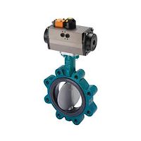 شیر پروانه ای داخل استیل  ابرو EBRO